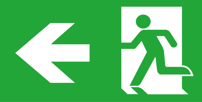 Bell 09001 - New Legend Left + Right for Slim Exit Sign