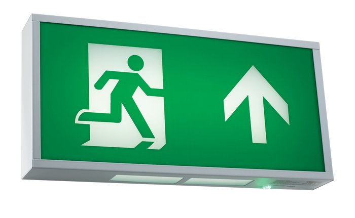 Bell 09019 - 4W Spectrum LED Standard Exit Sign Including Up Legend Maintained/Non Maintained
