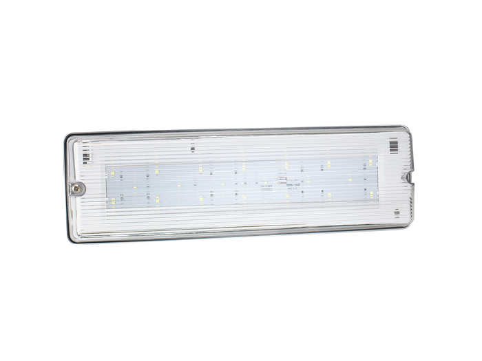 Bell 09044 - 7W Spectrum LED Emergency Bulkhead IP65 Maintained Includes set of 4 New Legends