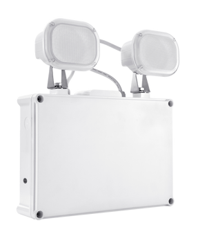 Bell 09047 - 6W Spectrum LED Emergency Twinspot IP65 Non Self Test Non Maintained Spectrum LED Emergency IP65 Twin Spot Bell - The Lamp Company