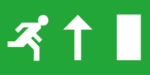 Bell 09059 - Old (Euro) Legend Up for Ultra Slim Exit Box Spectrum LED Emergency Ultra Slim Exit Sign Bell - The Lamp Company