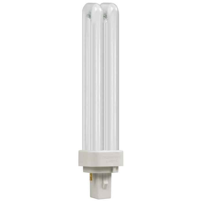 Crompton CLD18SWW - CFL Double Turn D Type • 18W • 3000K • G24d-2 2-Pin