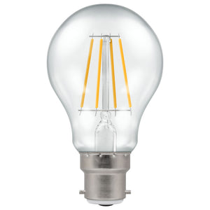 Crompton LED Filament GLS 5W 240V Very Warm White B22d Clear Dimmable