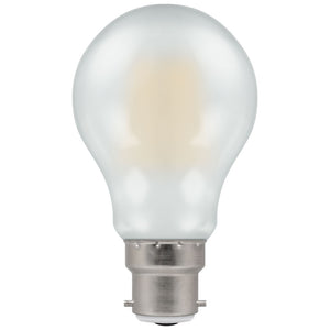 Crompton LED Filament GLS 7.5W 240V Very Warm White B22d Pearl Dimmable