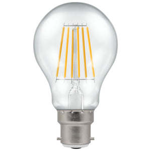 Crompton LED Filament GLS 7.5W 240V Very Warm White B22d Clear Dimmable