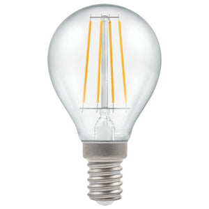 Crompton LED Filament Round 5W 240V Very Warm White E14 Clear