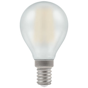 Crompton LED Filament Round 5W 240V Very Warm White E14 Pearl Dimmable