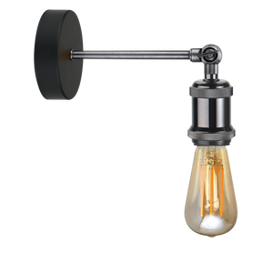 Bell 10320 - Retro Vintage Wall Light - Gunmetal Black, ES Retro LED Vintage Ceiling Pendant & Wall Light Bell - The Lamp Company