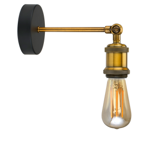 Bell 10322 - Retro Vintage Wall Light - Antique Brass, ES Retro LED Vintage Ceiling Pendant & Wall Light Bell - The Lamp Company