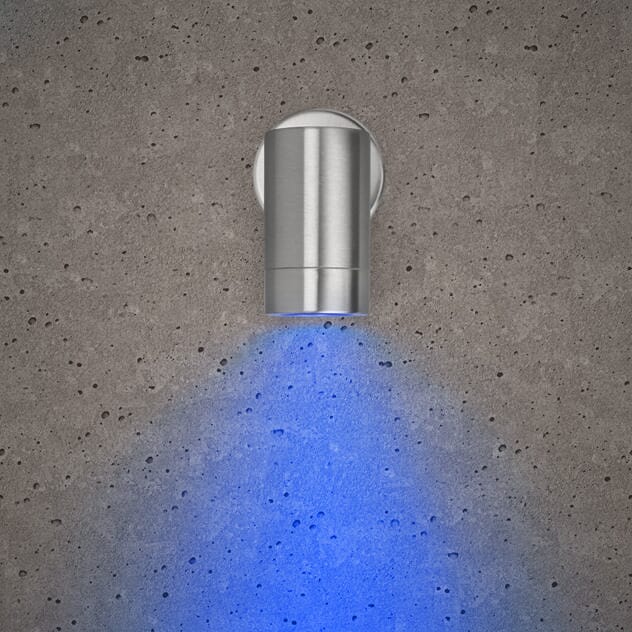 Bell 010450 - Luna GU10 Wall Light - Fixed Single, 316 Stainless Steel, IP65