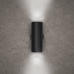 Bell 10339 - Luna GU10 Wall Light - Fixed Up/Down, Black, IP65 Luna GU10 LED Wall Light Bell - The Lamp Company