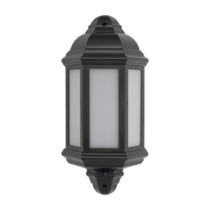 Bell 10353 - Retro LED Intergrated Half Lantern Black with PIR Retro Vintage Lanterns Bell - The Lamp Company