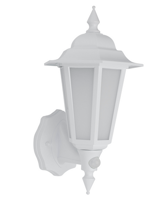 Bell 10355 - Retro LED Integrated Lantern White with PIR Retro Vintage Lanterns Bell - The Lamp Company