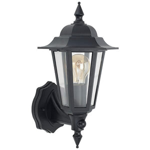 Bell 010359 - Retro Vintage Lantern - Black, PIR, IP54 Bell Light Bulbs bell - The Lamp Company