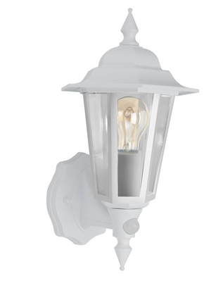 Bell 10363 - Retro Lantern White with PIR (lamp not included) Retro Vintage Lanterns Bell - The Lamp Company