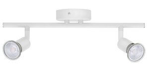 Bell 10379 - Luna GU10 Ceiling Spotlight - Twin, White Luna Decorative Ceiling Spot Lights Bell - The Lamp Company