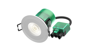 Bell 10516 - 6W Firestay LED Integrated Fixed Downlight, Incl White & Satin Bezel - 4000K - Tool Free Connector Oversized Fitting Firestay LED Integrated Downlight Bell - The Lamp Company