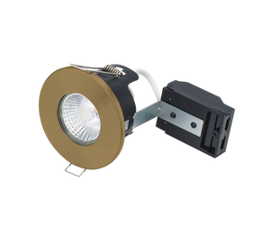 Bell 10653 - Fire Rated MV/LV Showerlight - Antique Brass Downlights Bell - The Lamp Company