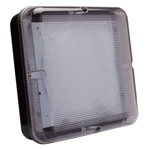 Bell 010838 - 14W Utilita LED Bulkhead, Square Emergency - Black w/Clear Bezel Bell Light Bulbs bell - The Lamp Company