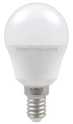 240v 5.5w E14 LED 4000K Non Dimmable 470lm Frosted/ Opal - Crompton