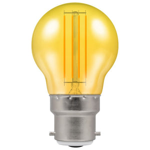 GLL4.5BC-Y-CR - 240v 4.5w BC LED Harlequin Yellow
