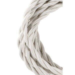 Bailey 139688 - Textile Cable Twisted 2C Beige 3m Bailey Bailey - The Lamp Company