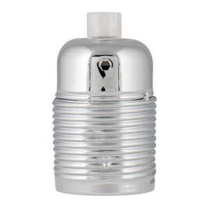 Bailey 139696 - Lampholder Metal Screw E27 Chrome Bailey Bailey - The Lamp Company