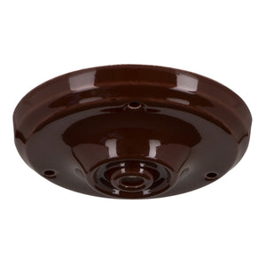 Bailey 139708 - Ceiling Cup Porcelain Brown Bailey Bailey - The Lamp Company