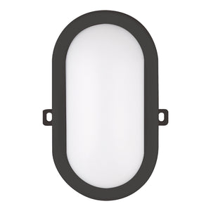 Bailey - 139758 - LED Bulkhead Basic 6W 420lm 3000K Oval Black Light Bulbs Bailey - The Lamp Company