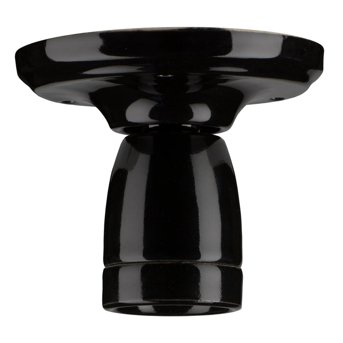 Bailey - 140306 - Ceiling / Wall Lamp Porcelain S E27 Black