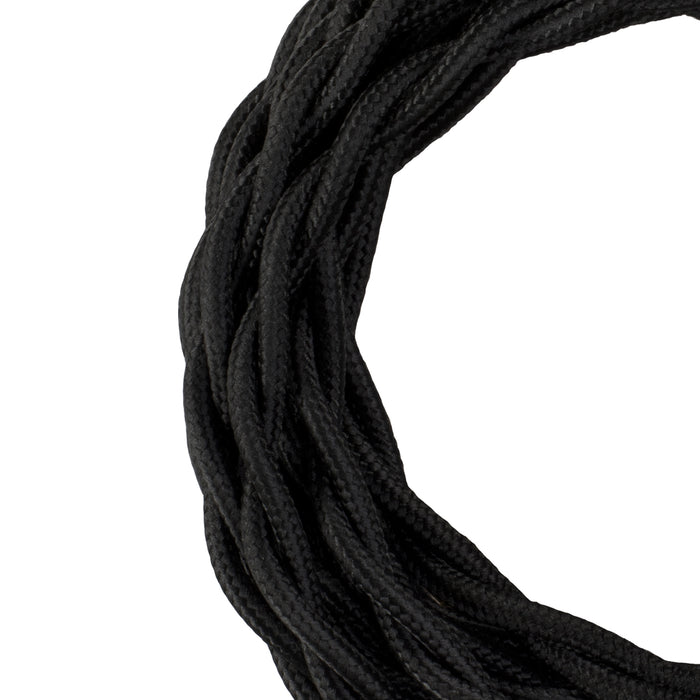 Bailey - 140308 - Textile Cable Twisted 2C 3M Black