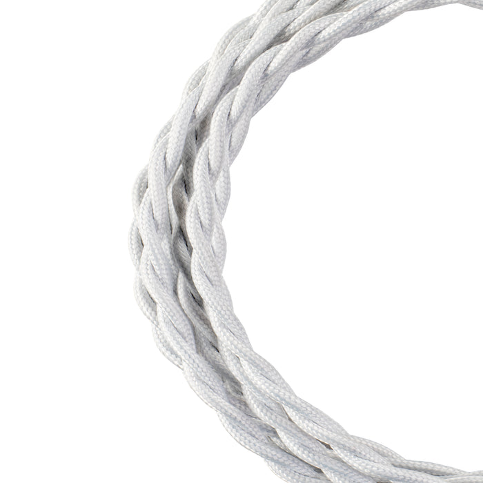 Bailey - 140309 - Textile Cable Twisted 2C 3M White