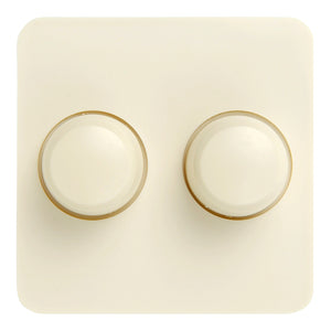 Bailey 140347 - Tradim 03806 Cover+buttons (duo) Berker M2 Cream Bailey Bailey - The Lamp Company