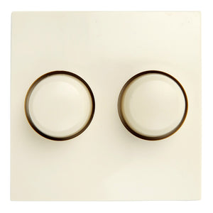 Bailey 140349 - Tradim 03816 Cover+buttons (duo) Berker S1 Cream Bailey Bailey - The Lamp Company