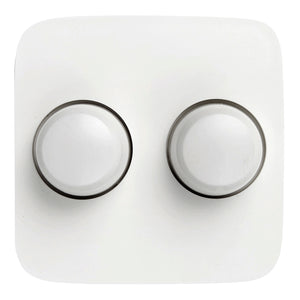 Bailey 140350 - Tradim 0351 Cover+buttons (duo) BJ Reflex SI White Bailey Bailey - The Lamp Company