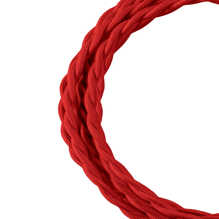 Bailey - 140707 - Textile Cable Twisted 2C 3M Red