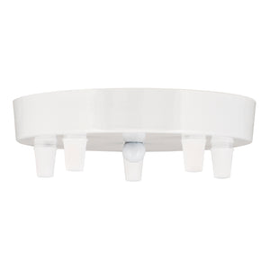 Bailey - 140918 - Ceiling Cup Metal White Multi-Cord 5 Light Bulbs Bailey - The Lamp Company