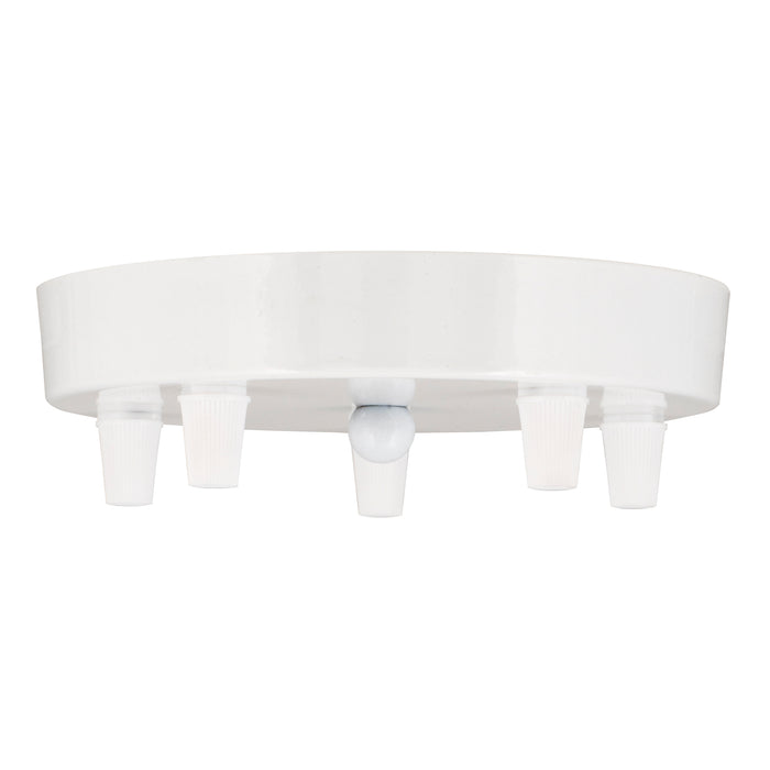 Bailey - 140918 - Ceiling Cup Metal White Multi-Cord 5