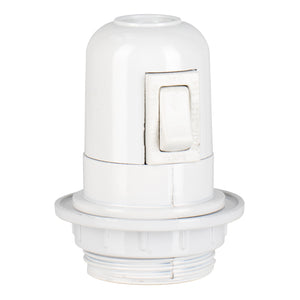 Bailey - 141134 - Lampholder E27 Bakelite Half Thread + Switch White Light Bulbs Bailey - The Lamp Company