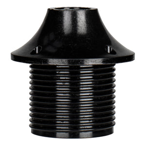 Bailey 141401 - Lampholder E27 Thread+Cap Black Bailey Bailey - The Lamp Company