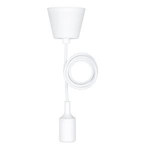 Bailey - 141581 - Silicone Pendant E27 White 1.5M Light Bulbs Bailey - The Lamp Company