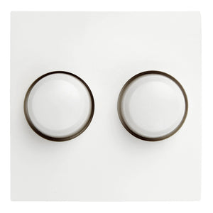 Bailey 141668 - Tradim 0371 Cover+buttons (duo) BJ Balance SI White Bailey Bailey - The Lamp Company