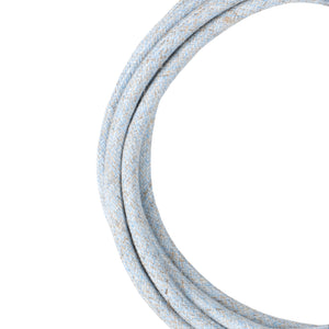 Bailey - 141772 - Cable Tweed 2C 3M Pastel Blue Light Bulbs Bailey - The Lamp Company