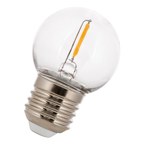 Bailey - 141885 - LED FIL Safe G45 E27 1W (9W) 80lm 827 PC Clear Light Bulbs Bailey - The Lamp Company