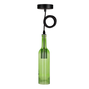 Bailey - 142459 - Bottle Pendant Mosel E27 Green 1.5M Light Bulbs Bailey - The Lamp Company