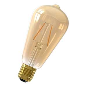 Bailey 142740 - LED Filament ST64 E27 240V 2W 2100K Gold Bailey Bailey - The Lamp Company