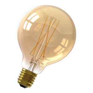 Bailey 142743 - LED Filament G95 E27 240V 6W 2100K Gold Dimm Bailey Bailey - The Lamp Company