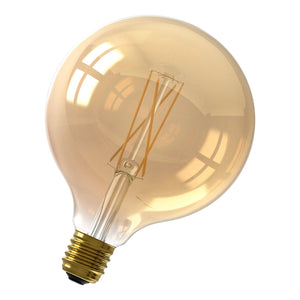 Bailey 142745 - LED Filament G125 E27 240V 6W 2100K Gold Dimm Bailey Bailey - The Lamp Company