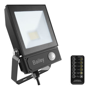 Bailey - 142973 - LED Floodlight Slim II Sensor 30W 3000lm 3000K IP65 Light Bulbs Bailey - The Lamp Company