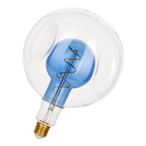 Bailey - 143093 - LED Duo G180 E27 4W 130lm 2200K Clear/Blue Light Bulbs Bailey - The Lamp Company